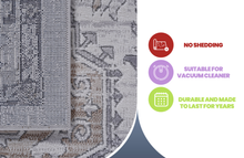 Load image into Gallery viewer, LOOM &amp; LUXE Collection 5X7 Ivory/Beige/Oriental Non-Shedding Living Room Bedroom Dining Home Office Stylish and Stain Resistant Area Rug