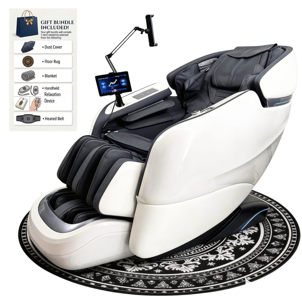 3XRELAX BV-1 Full Body Shiatsu Massage Chair, 4D Rollers, Zero Gravity, Thai Massage, Heat, S&L Track, Voice Control, Bluetooth Joystick, 180 lbs, 64" x 29.5" x 44
