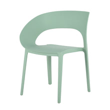 Load image into Gallery viewer, Summer - Haze Green Polypropylene Single-Side Chair - One-Piece Design for Indoor &amp; Outdoor Use,suitable for living rooms, dining rooms, gardens, terraces and other scenarios  (Set of 4)