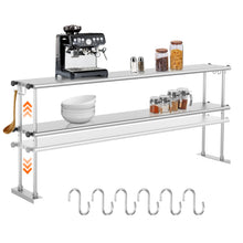 Load image into Gallery viewer, 72 Inch Adjustable Stainless Steel Kitchen Rack