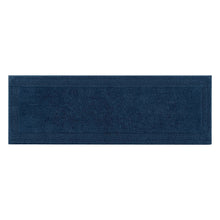 Load image into Gallery viewer, 1 PCS 24x72" 100% Cotton Tufted 3000 GSM Reversible Bath Rug Navy