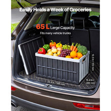 Load image into Gallery viewer, Plastic Collapsible Storage Bins with Lids, 65L 3 Packs, Stackable Folding Storage Crates with Handles, Holds 84 lbs Per Bin, Heavy Duty Containers, Space-Saving Baskets, for Home Organizing