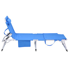 Load image into Gallery viewer, 3-in-1 Heavy Duty Tanning Chair with Face Hole Adjustable 5-Position Folding Chaise Lounge Chairs for Outside Portable Lay Flat Beach Lounge Chair for Outdoor Sunbathing Patio Pool Lawn Camping Deck P