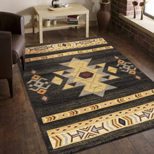 Load image into Gallery viewer, Tribes GC_YLS4004 Black 2 ft. x 3 ft. Southwest Area Rug