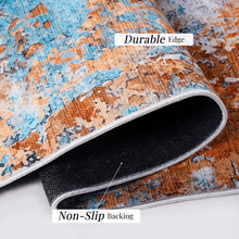 Load image into Gallery viewer, MAVAL Multi Washable Rug 2' x 3' Doormat Rug (Multi, 2' x 3') Modern, Contemporary, Non-Shedding &amp; Easy to Clean, Ideal for Living Room, Bedroom, Dining Space, 36*24 inch