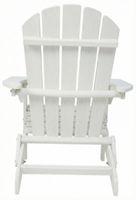 Load image into Gallery viewer, Wood Lounge Patio Chair for Garden Outdoor Wooden Folding Embossed Adirondack Chair Solid Wood Lounge Patio Chair with Wood Grain