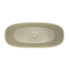 Load image into Gallery viewer, 66.9 inch freestanding solid surface soaking bathtub for bathroom