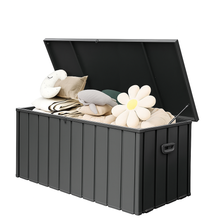 Load image into Gallery viewer, 200 Gallon Outdoor Storage Deck Box Waterproof, Large Patio Storage Bin for Outside Cushions, Throw Pillows, Garden Tools, Lockable (Dark Brown)