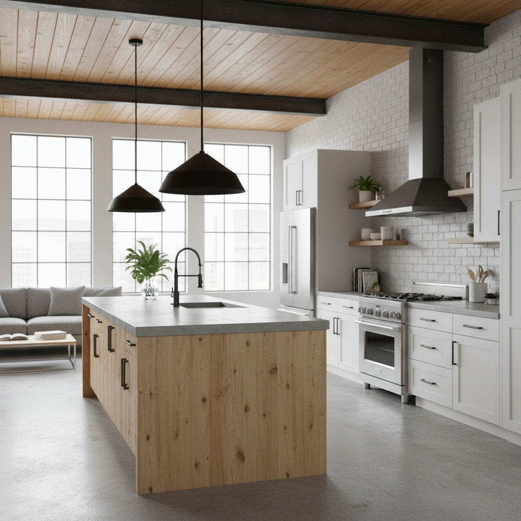 14 inch Diameter Integrated LED Black Pendant