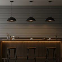 Load image into Gallery viewer, 22 inch Diameter Integrated LED Black Pendant