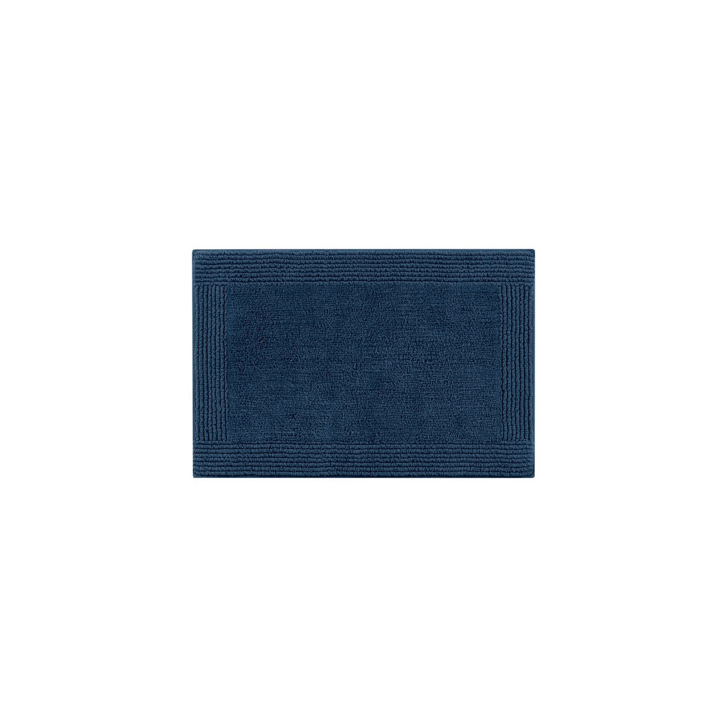 1 PCS 24x72" 100% Cotton Tufted 3000 GSM Reversible Bath Rug Navy