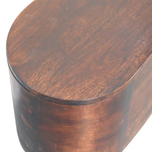 Load image into Gallery viewer, Solid Wood Light Rounded Lid-up Blanket Box, Walnut, Dark Brown