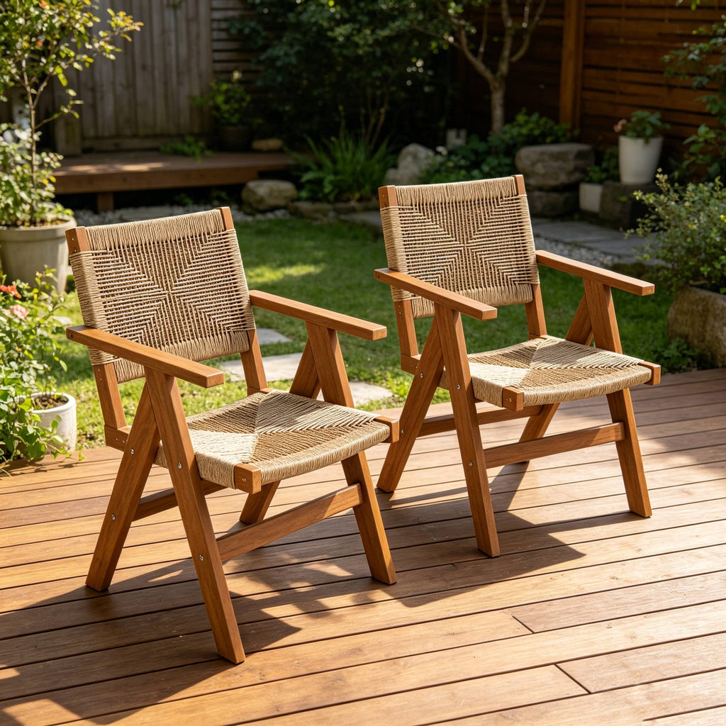 2 Piece HIPS Stylish Dining Chair Elevates Yard Dinner Gatherings Togethers & Casual Outdoor Hangouts