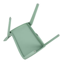 Load image into Gallery viewer, Summer - Haze Green Polypropylene Single-Side Chair - One-Piece Design for Indoor &amp; Outdoor Use,suitable for living rooms, dining rooms, gardens, terraces and other scenarios  (Set of 4)