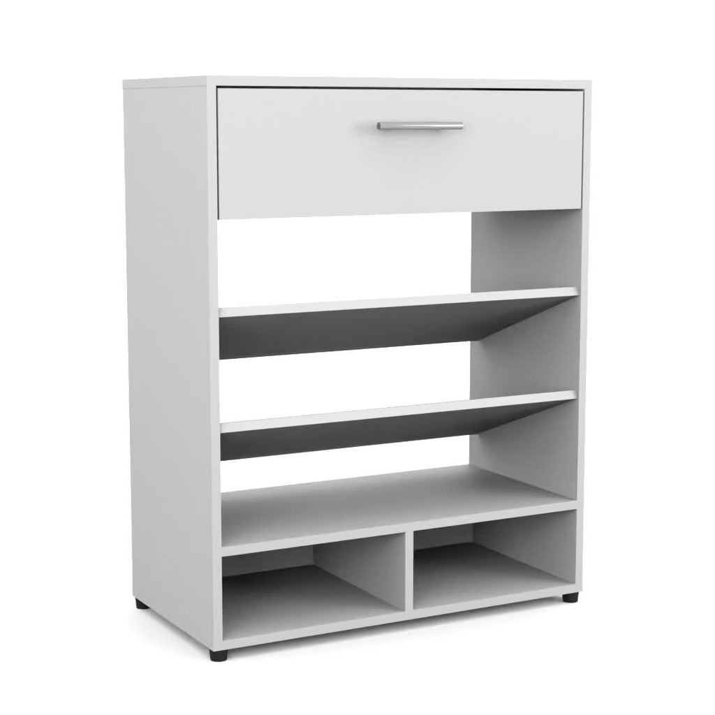 Shoe Rack, 1 Door, 4 Legs, 5 Shelves