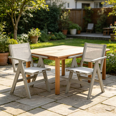 2 Piece HIPS Stylish Dining Chair Elevates Yard Dinner Gatherings Togethers & Casual Outdoor Hangouts