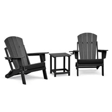 Load image into Gallery viewer, Outdoor Adirondack Chair for Relaxing, HDPE All-weather Fire Pit Chair, Patio Lawn Chair for Outside Deck Garden Backyardf Balcony, Grey
