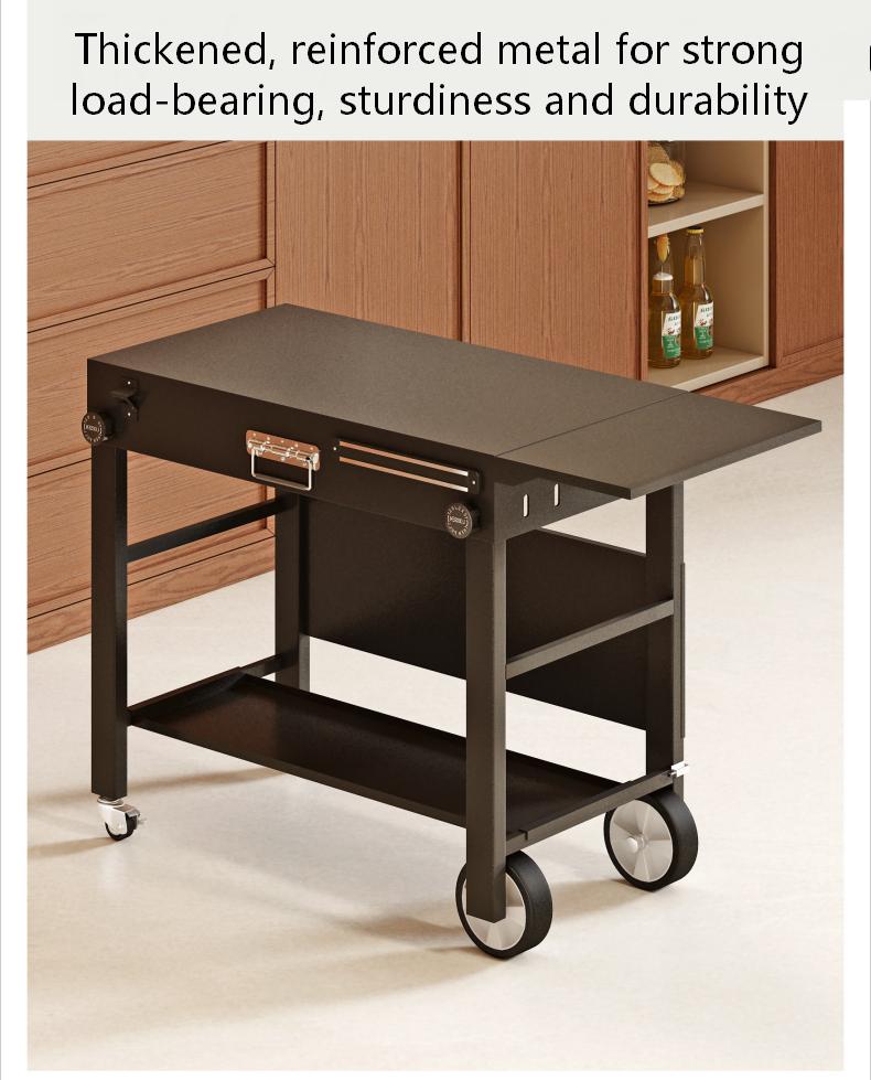 Outdoor Grill Cart Foldable Grill Table
