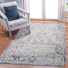 Load image into Gallery viewer, PAYAS Collection 7.9X10. Ivory / Grey / Traditional Area Rug Modern, Contemporary, Non-Shedding &amp; Easy to Clean, Ideal for Living Room, Bedroom, Dining Space, 120*93 inch