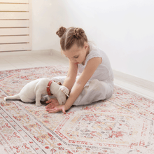 Load image into Gallery viewer, MAVAL Beige Washable Rug 2'6'' x 10' Runner Rug (Beige, 2'6'' x 10') Modern, Contemporary, Non-Shedding &amp; Easy to Clean, Ideal for Living Room, Bedroom, Dining Space, 120*30 inch
