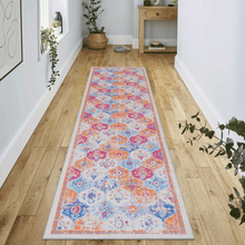 Load image into Gallery viewer, MAVAL Cream Washable Rug 5x8 Area Rug (Cream, 5' x 8') Modern, Contemporary, Non-Shedding &amp; Easy to Clean, Ideal for Living Room, Bedroom, Dining Space, 96*60 inch