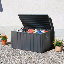 Load image into Gallery viewer, 200 Gallon Outdoor Storage Deck Box Waterproof, Large Patio Storage Bin for Outside Cushions, Throw Pillows, Garden Tools, Lockable (Dark Brown)
