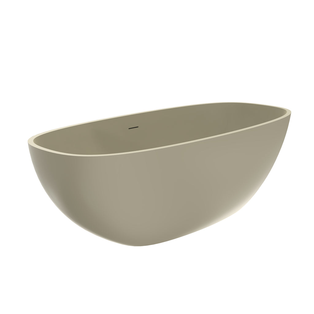 66.9 inch freestanding solid surface soaking bathtub for bathroom