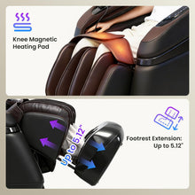Load image into Gallery viewer, 3XRELAX BV-4 4D Vibration Shiatsu Massage Chair, Zero Gravity, Thai Massage, Heat, S&amp;L Track, Sonic Wave, Voice Control, 7 Massage Levels, 300 lbs Capacity, 160 lbs, 55.1" x 29.1" x 40.9