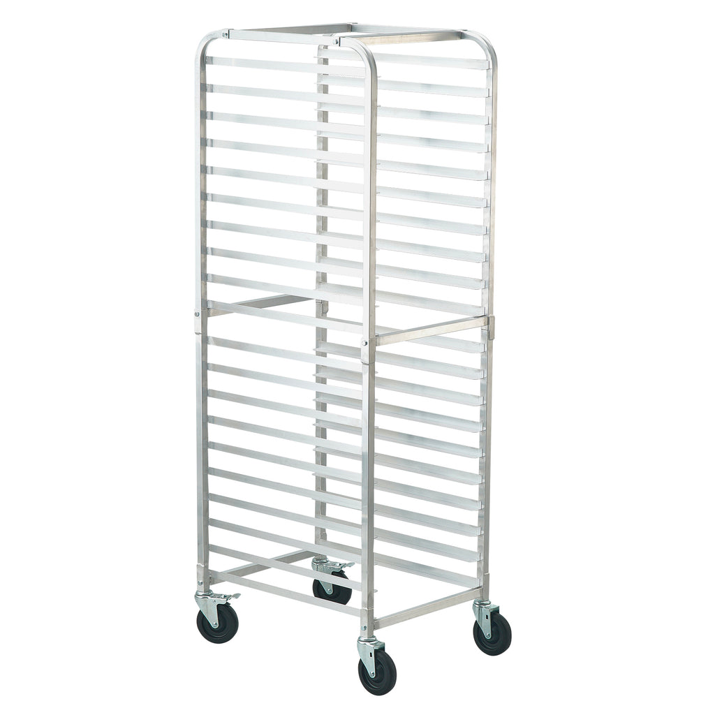 Bun Pan Rack, 20-Tier Commercial Bakery Racks with Brake Wheels, Aluminum Racking Trolley Storage for Half & Full Sheet, Speed Rack For Kitchen Home, Bread Baking Equipment, 26"L x 20.4"W x 70"H