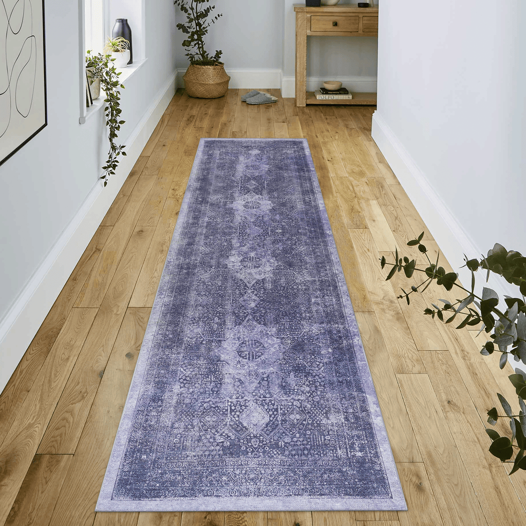 MAVAL Anthracite Washable Rug 2' x 3' Doormat Rug (Anthracite, 2' x 3') Modern, Contemporary, Non-Shedding & Easy to Clean, Ideal for Living Room, Bedroom, Dining Space, 36*24 inch