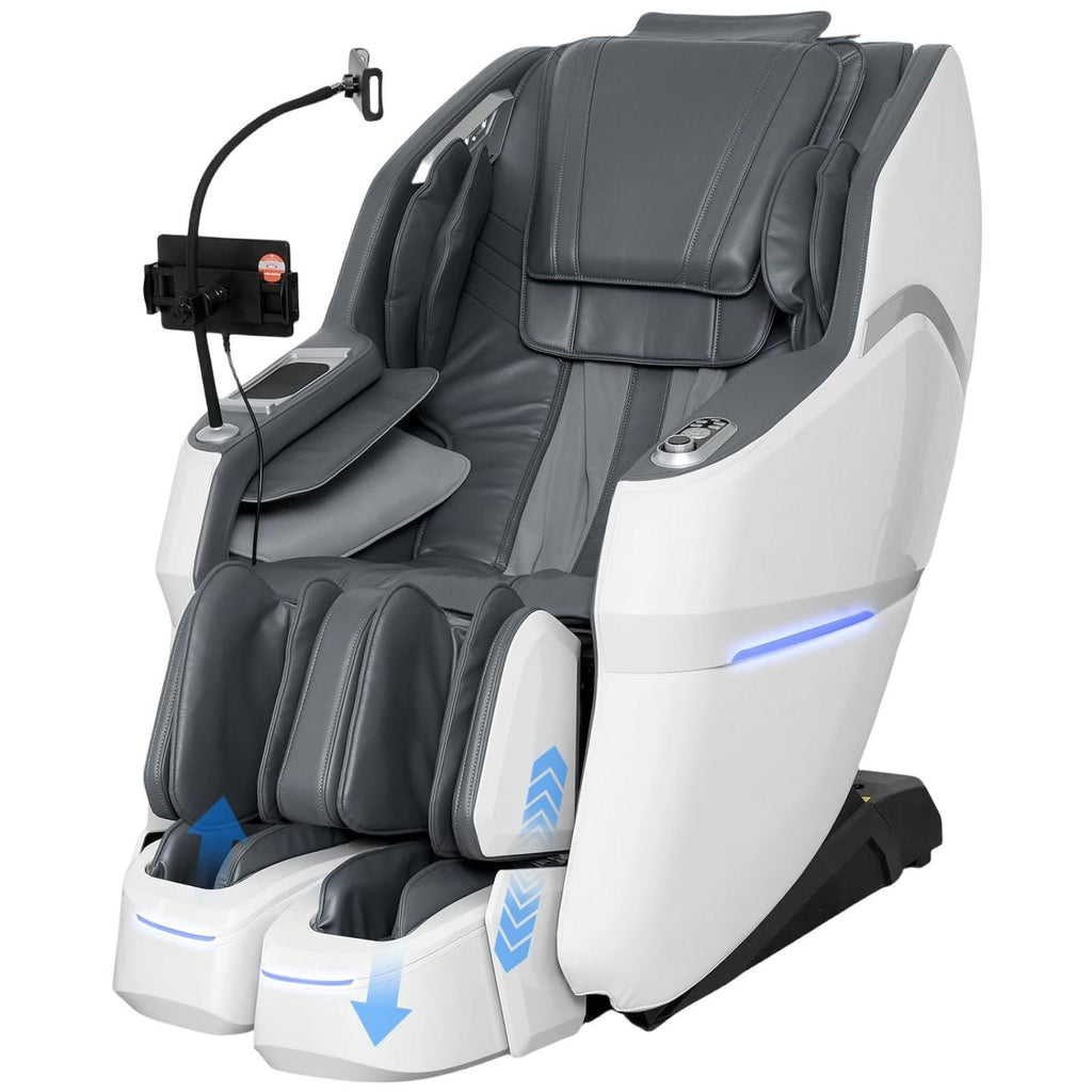 3XRELAX BV-3 Advanced 4D Shiatsu Massage Chair, Zero Gravity, Thai Massage, Heat, S&L Track, 24 Auto Programs, Split Leg Design, 350 lbs Capacity, 220 lbs, 63" x 25" x 45