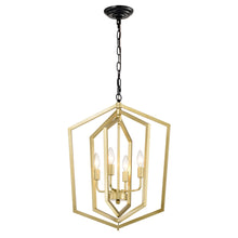 Load image into Gallery viewer, 12-Light Lantern Tired Farmhouse Ceiling Hanging Light Black Chandelier Metal Modern Pendant Light Fixtures for Kitchen Island Dining Room Living Room Foyer Entryway(E12 Bulbs Not Included)