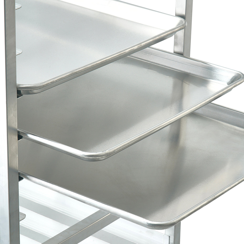 Bun Pan Rack, 20-Tier Commercial Bakery Racks with Brake Wheels, Aluminum Racking Trolley Storage for Half & Full Sheet, Speed Rack For Kitchen Home, Bread Baking Equipment, 26"L x 20.4"W x 70"H