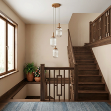 Load image into Gallery viewer, Warehouse Direct Sales New Design Personality Creative American Country Retro Ceiling Light Living Room Bedroom Reading Room Gala Pendant Lamp - Bronze and Clear 110-120V