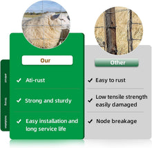 Load image into Gallery viewer, Farm Livestock Fence, 6*328FT Galvanised Iron Wire Farm Fence Cattle Fence Deer Fence Grassland Fence,Please Check Size Chart, Not for Small Animals