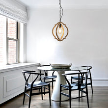 Load image into Gallery viewer, Farmhouse Chandelier, Retro Country Dining Room Lamp, Solid Wood Chandelier for Living room, Foyer and Dining room, Bulb Not Included