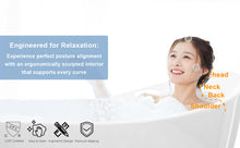 Load image into Gallery viewer, 67"Special-shaped Freestanding Slipper Bathtub: Gloss White Finish, Chrome Overflow &amp; Pop-Up Drain, cUPC Certified