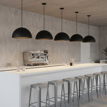 Load image into Gallery viewer, 24 inch Diameter Integrated LED Black Pendant