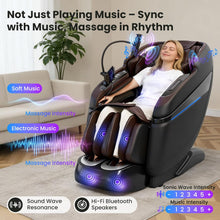 Load image into Gallery viewer, 3XRELAX BV-4 4D Vibration Shiatsu Massage Chair, Zero Gravity, Thai Massage, Heat, S&amp;L Track, Sonic Wave, Voice Control, 7 Massage Levels, 300 lbs Capacity, 160 lbs, 55.1" x 29.1" x 40.9