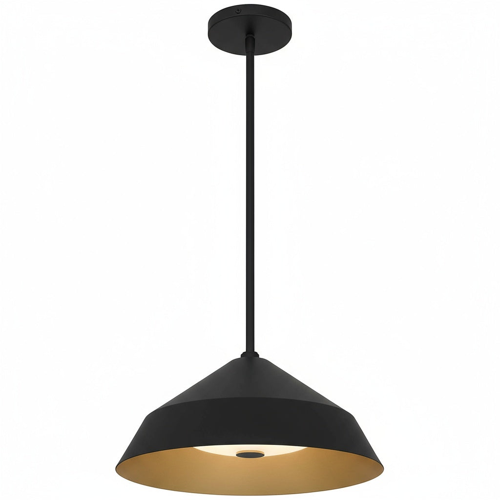 14 inch Diameter Integrated LED Black Pendant
