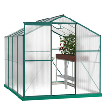 Load image into Gallery viewer, Polycarbonate Greenhouse,6'x 8' Heavy Duty Walk-in Plant Garden Greenhouse for Backyard/Outdoor