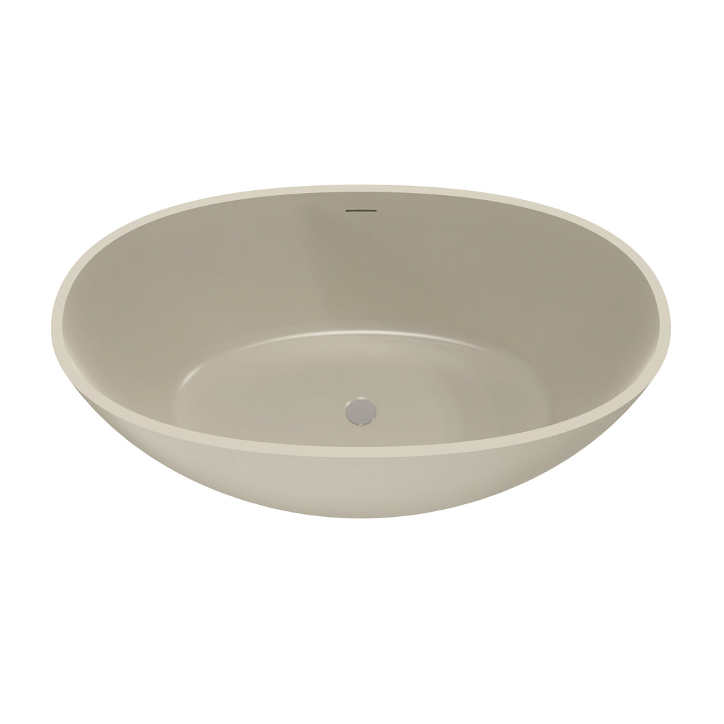 55 inch freestanding solid surface soaking bathtub for bathroom