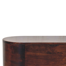 Load image into Gallery viewer, Solid Wood Light Rounded Lid-up Blanket Box, Walnut, Dark Brown