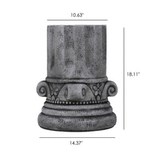 Load image into Gallery viewer, Cement Outdoor End Tables for Patio, GardenAccent Table, Modern Small Round Side Tablefor Outside, Tree Stump Garden Stool DrumTable indoor and Outdoor
