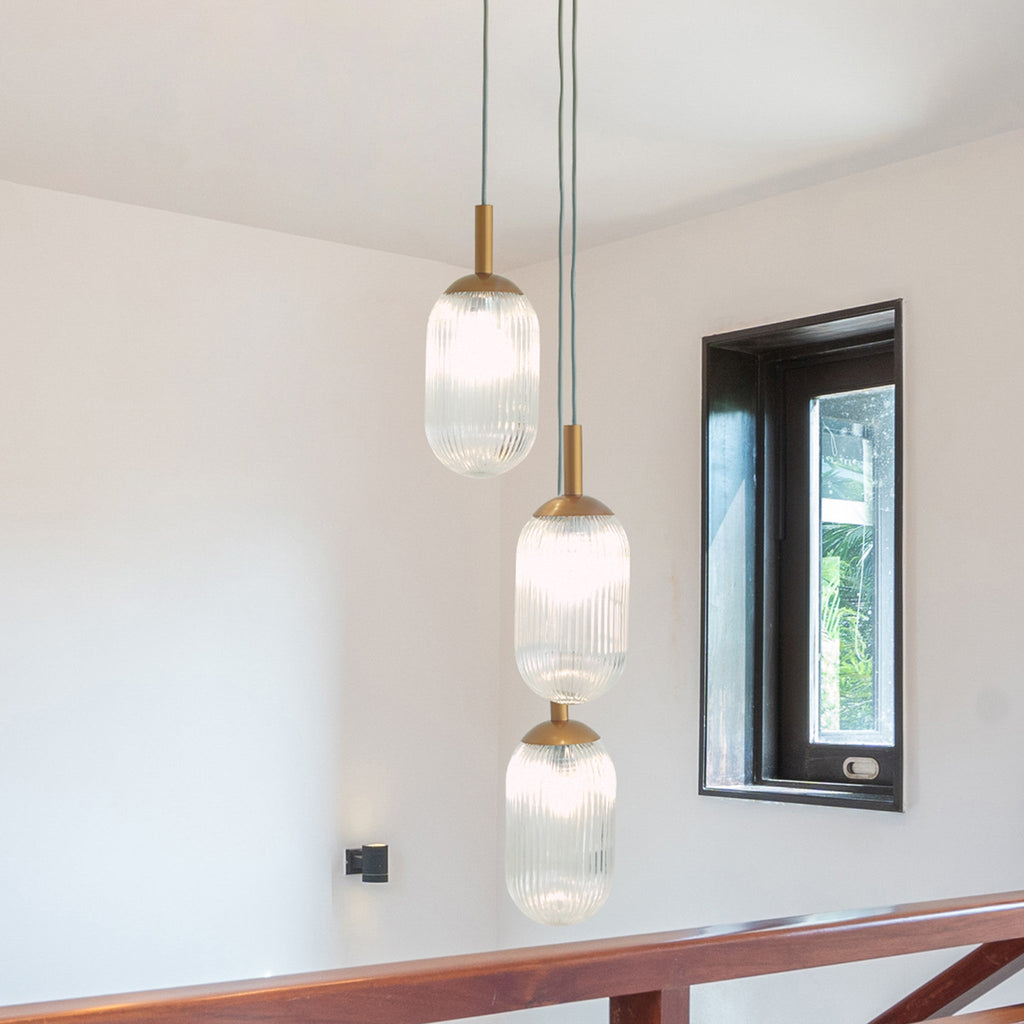 Warehouse Direct Sales New Design Personality Creative American Country Retro Ceiling Light Living Room Bedroom Reading Room Gala Pendant Lamp - Bronze and Clear 110-120V