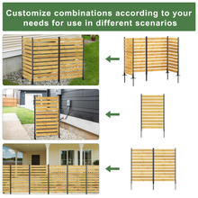 Load image into Gallery viewer, Goodyo 72.8"H x 38.5"W(1 Panel) Cedar Wood Privacy Screen, Outdoor Privacy Walls, Privacy Wood Fence for Pool Equipment Enclosure, Trash Can Enclosures, Air Conditioner Fence