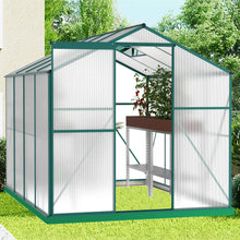 Load image into Gallery viewer, Polycarbonate Greenhouse,6'x 8' Heavy Duty Walk-in Plant Garden Greenhouse for Backyard/Outdoor