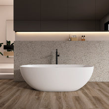 Load image into Gallery viewer, 66.9 inch freestanding solid surface soaking bathtub for bathroom