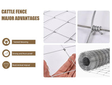 Load image into Gallery viewer, Farm Livestock Fence, 6*328FT Galvanised Iron Wire Farm Fence Cattle Fence Deer Fence Grassland Fence,Please Check Size Chart, Not for Small Animals