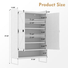 Load image into Gallery viewer, Shoe Cabinet with Doors, 6-Tier Shoe Storage Cabinet with Adjustable Shelves, Wooden Shoes Rack Shoe Storage Organizer for Entryway, Hallway, Closet, Living Room
